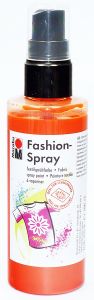 Farba do tkanin z atomizerem 100 ml 023 pomarańczowa ciemna Marabu Fashion Spray